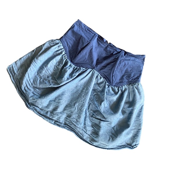 {Jealous Tomato} Strapless Jean Crop Top - Picture 4 of 6